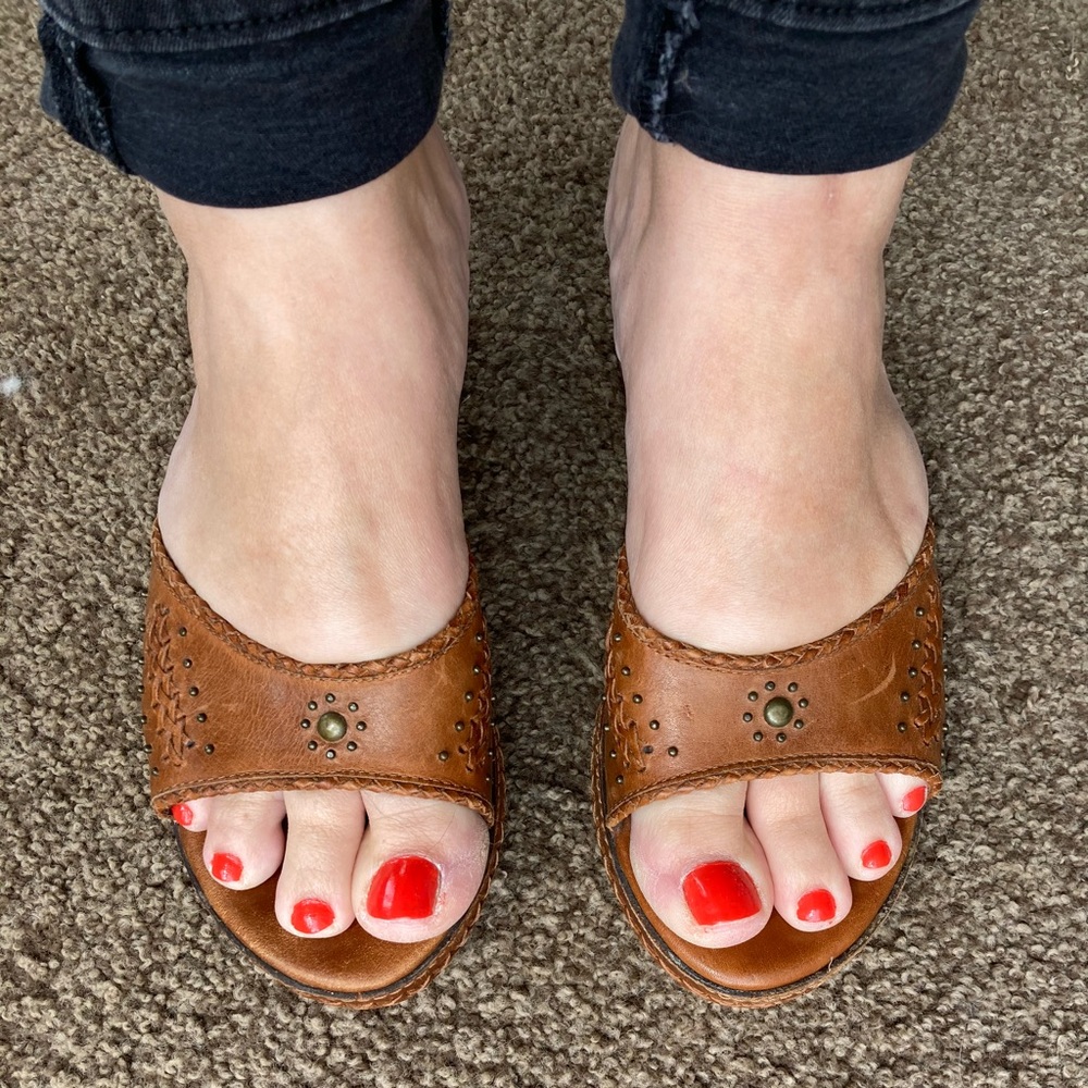 Frye Wedge Sandals
